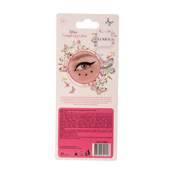 Lukky 2'si 1 Arada Yıldız Baskısı ve Eyeliner