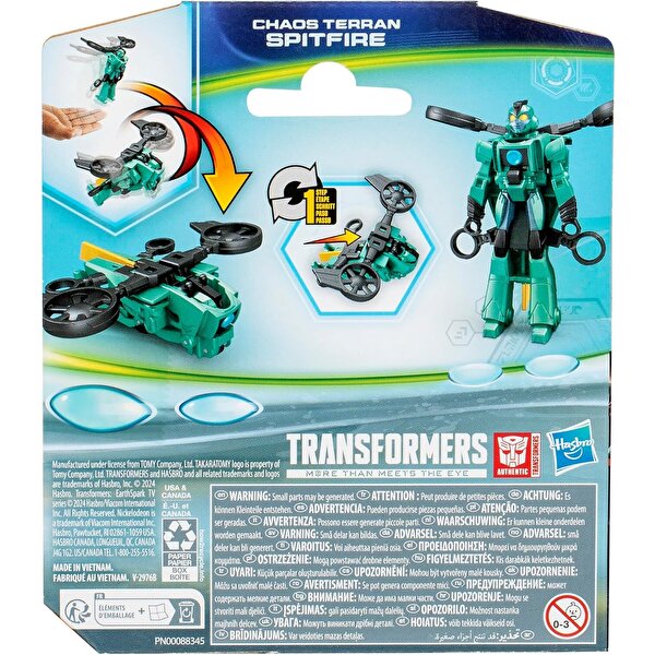 Transformers Earthspark Tek Adımda Dönüşen Fi̇gür Chaos Terran Spitfire F8663