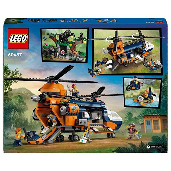 LEGO City Orman Kaşifinin Helikopteri Kamp Yerinde 60437
