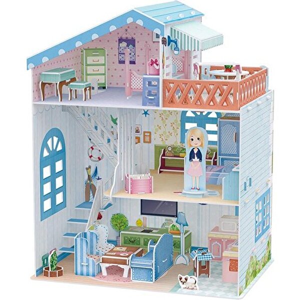 Cubic Fun 3D Puzzle 112 Parça Seaside Villa