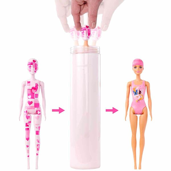 Barbie Color Reveal Renk Değiştiren Sürpriz Bebekler Denim Serisi HJX5