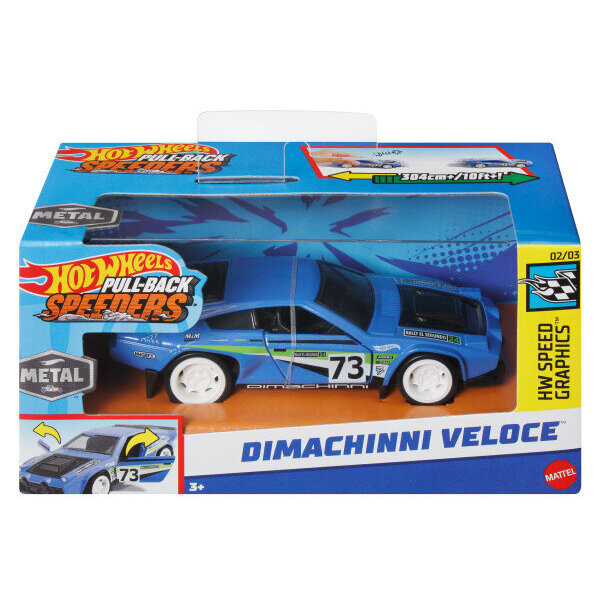 Hot Wheels Pull-Back Speeders 1:43 Arabalar Dimachinni Veloce HWH35