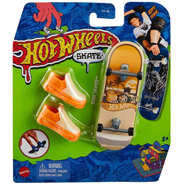 Hot Wheels Skate Parmak Kaykay ve Ayakkabı Bone Skater HGW82