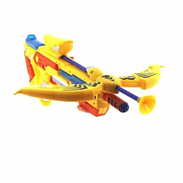 Sesli ve Işıklı Mekanik Ok Atan Tabanca Sarı