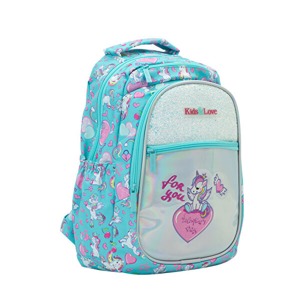 Kaukko Kids Love Aynalı & Taşlı Unicorn Sırt Çantası