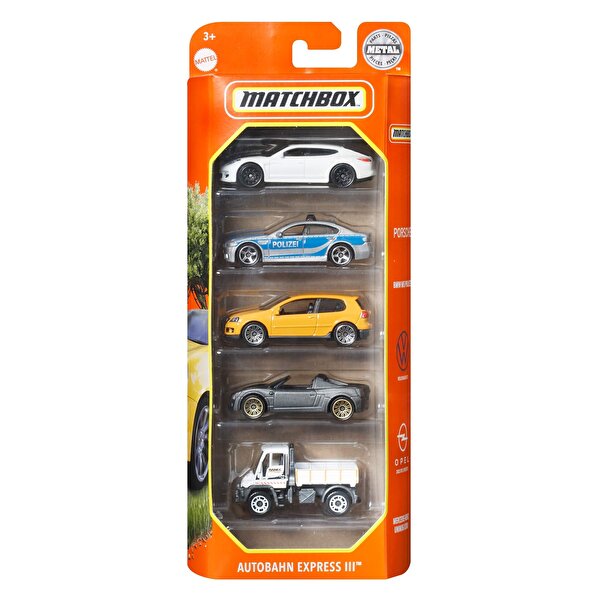 Matchbox Beşli Araba Seti Autobahn Express III HFH13