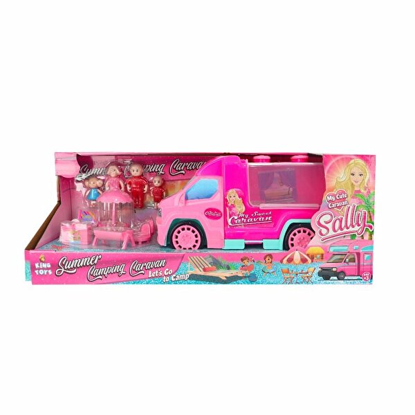 Sally'nin Sevimli Karavanı Figürlü Oyun Seti Toz Pembe