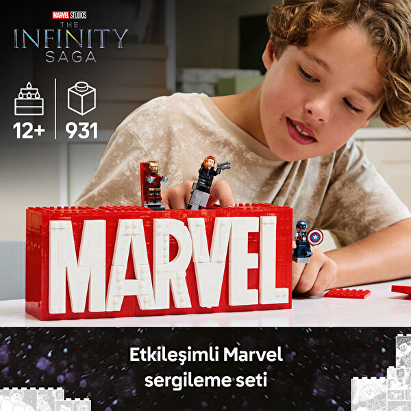 LEGO MARVEL Logosu ve Mini Figürleri 76313