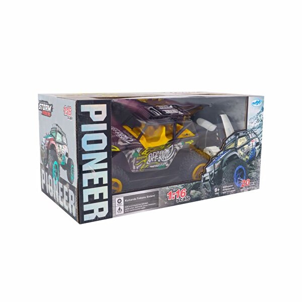 Pioneer RC 1:16 Uzaktan Kumandalı Şarjlı Off Road Sarı Araba