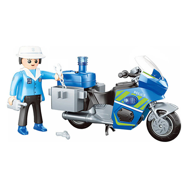 Power Planet 66303 Polis Motosikleti Yapım Seti D