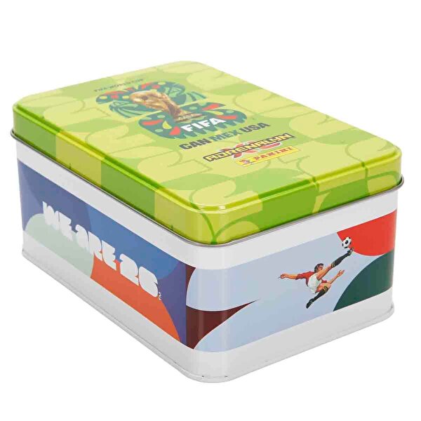 FIFA World Cup 2026 Adrenalyn XL Trading Card Metal Kutu Yeşil
