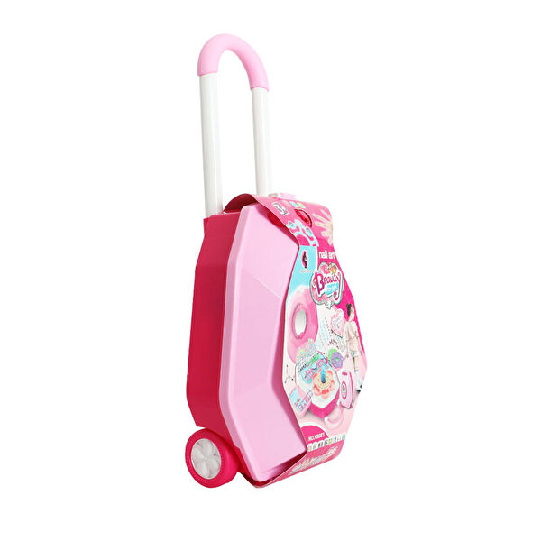 Çekçekli Çantalı Güzellik Seti Pembe