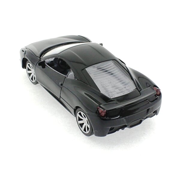 Diecast Sesli Işıklı Arabalar - Siyah Ferrari