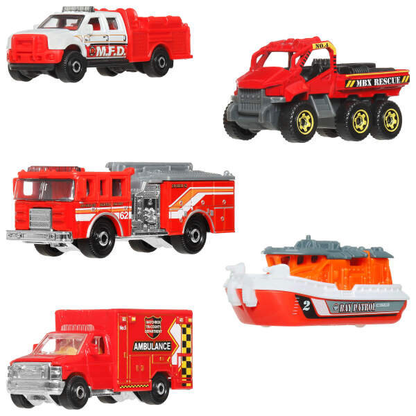 Matchbox Beşli Araba Seti Recue JJP42