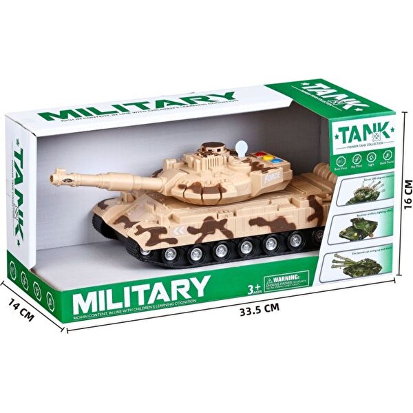 Sesli Işıklı Uzun Namlu Tank