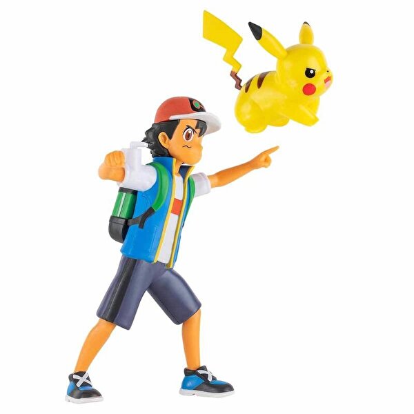Pokemon Battle Feature Figür S12 Ash & Pikachu