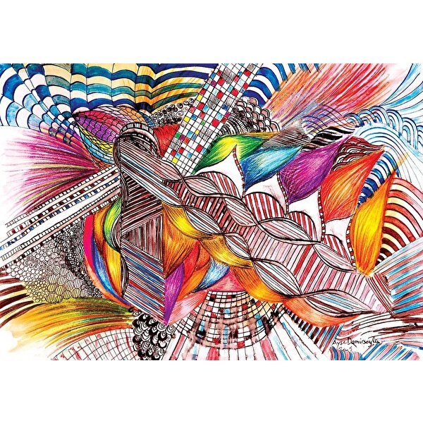 Ks Puzzle 1000 Parça Colorfull Abstract