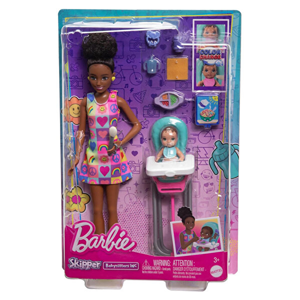 Barbie Bebek Bakıcılığı Oyun Seti HTK34