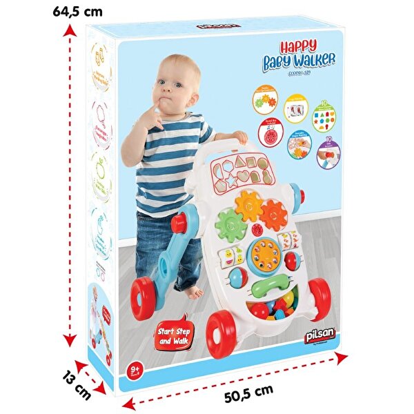 Pilsan Happy İlk Adım Arabası Pembe