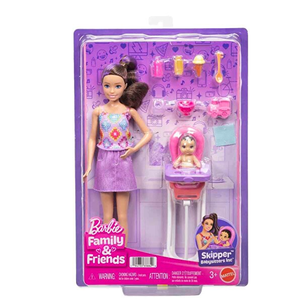 Barbie Skipper Bebek Bakıcısı Oyun Seti JJB44