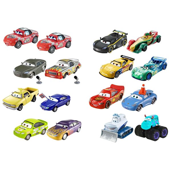 Cars İkili Karakter Araçlar Cave Lightning McQueen ve Pitstoposaurus HLH63