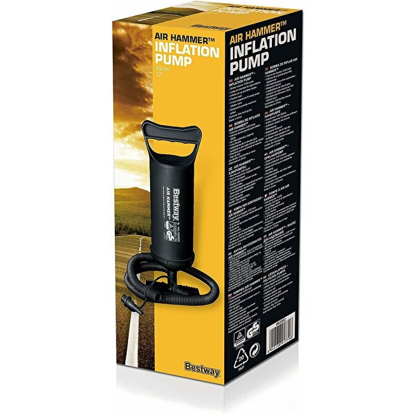 Bestway Pompa Çift Fonksiyon 30 cm. Siyah