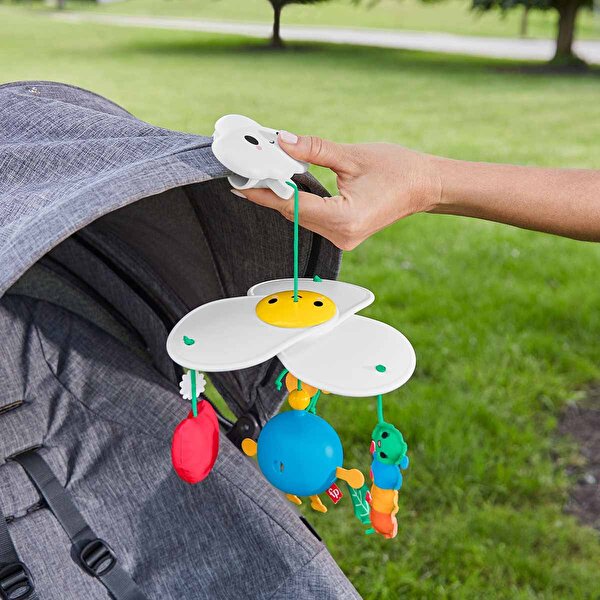 Fisher Price Mutlu Dünya Eğlenceli Bebek Arabası Oyuncağı HBW13