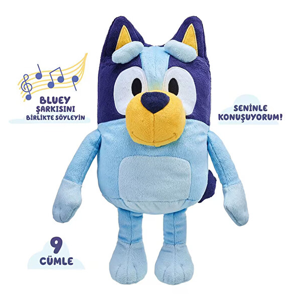 Bluey Türkçe Konuşan Pelüş Figür 35 Cm