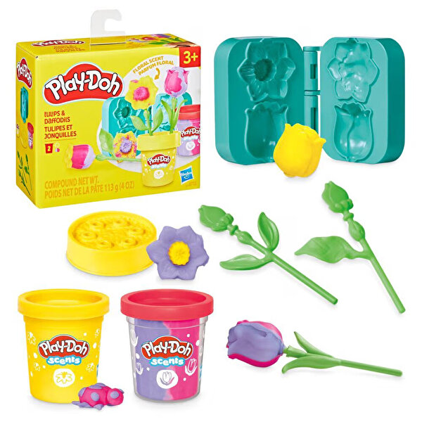 Play Doh Lale ve Nergis Sanat Çiçek Seti G2476