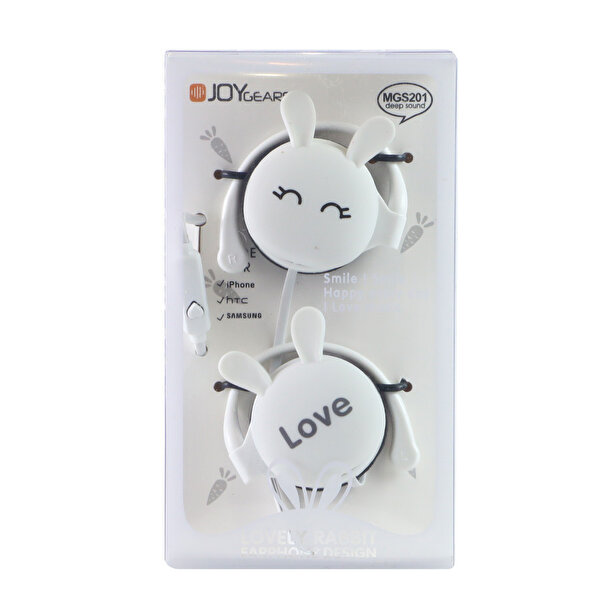 Joygears Tavşan Kulaklık Beyaz