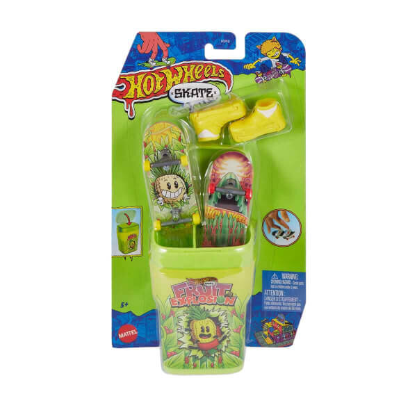 Hot Wheels Skate 2'li Parmak Kaykay ve Kutu Seti Fruit Explosion HVK76