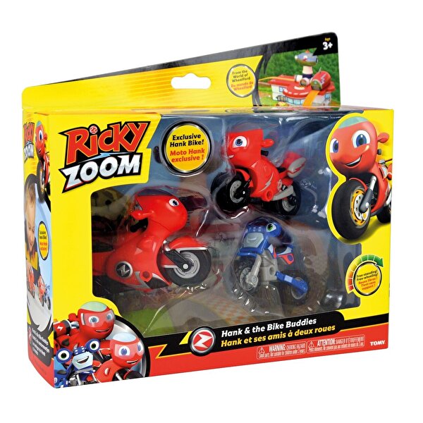 Ricky Zoom 3'lü Hank ve Motor Dostları Macera Paketi T20041