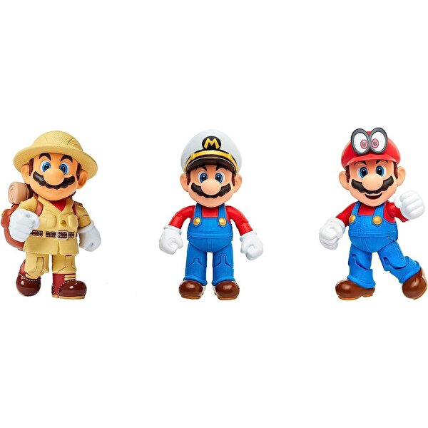 Ni̇ntendo Super Mari̇o Mari̇o Odyssey Set 3'lü Paket 10 Cm