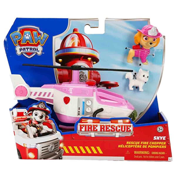 Paw Patrol Fire Rescue Figür ve Kurtarma Aracı Skye