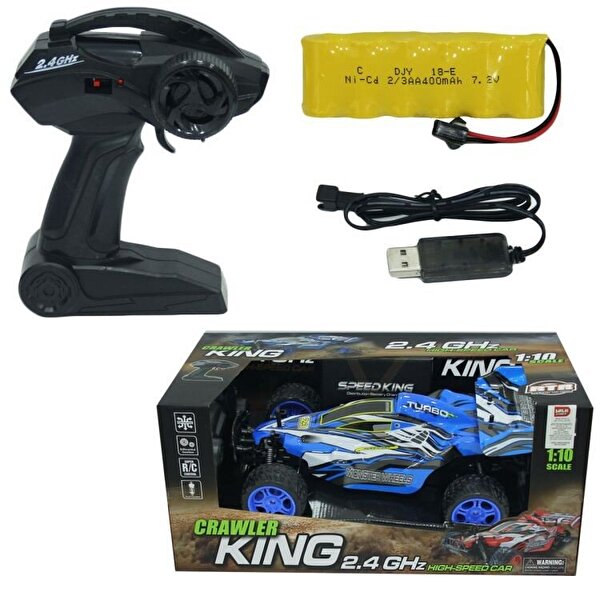 1:10 Ölçekli Mavi Crawler King Uzaktan Kumandalı Araba