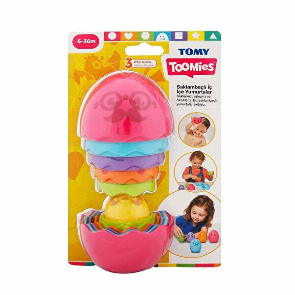 Toomies Saklambaçlı İç İçe Yumurtalar Pembe