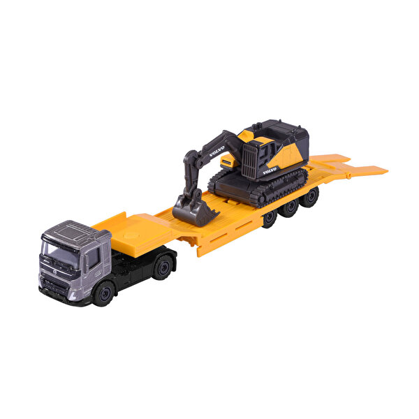 Majorette Transporter Serisi Volvo Truck + Excavator