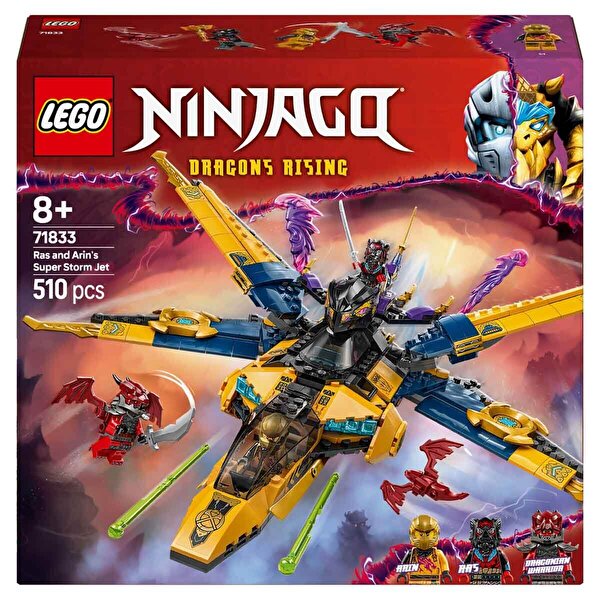 LEGO NINJAGO Ras ve Arin'in Süper Fırtına Jeti 71833