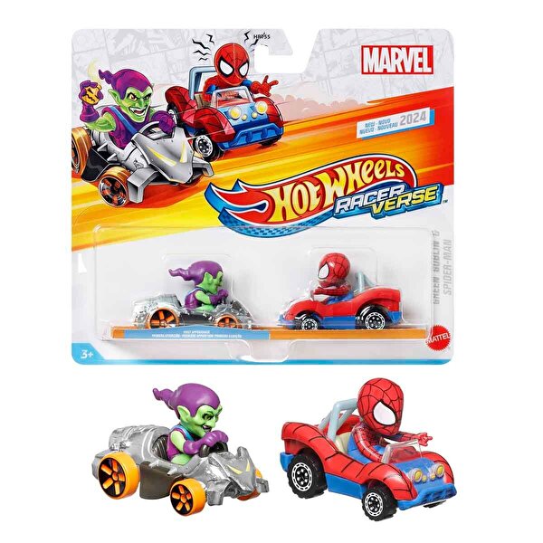 Hot Wheels RaceVerse 2'li Paket Green Goblin ve Spiderman