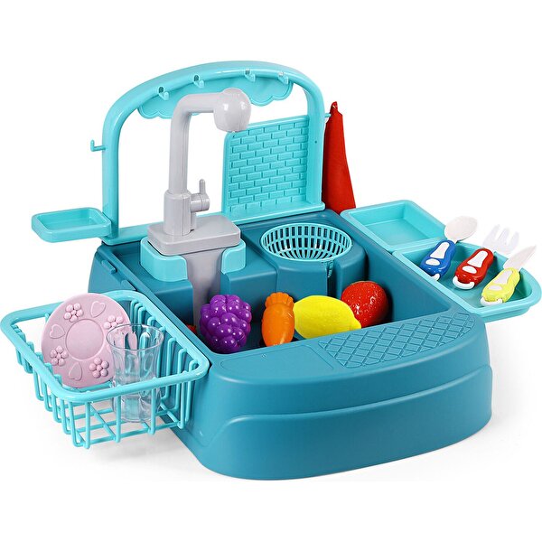 Pilli Mutfak Lavabosu Turkuaz