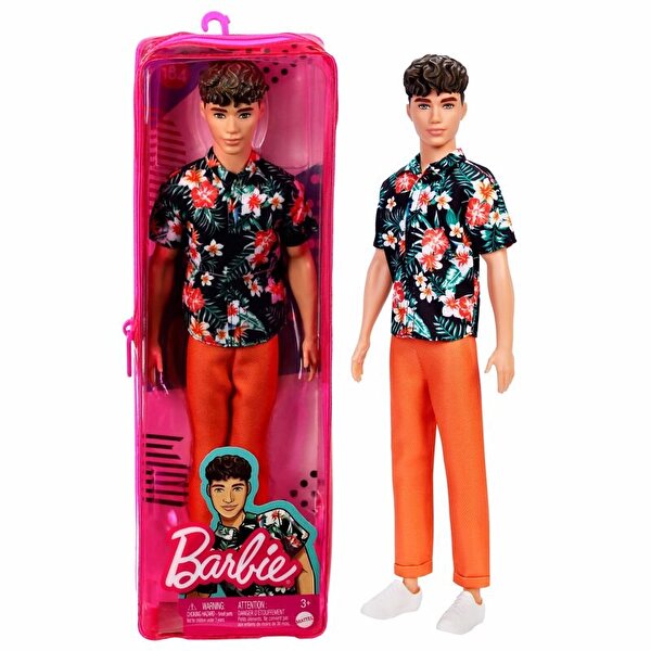 Barbie Yakışıklı Ken Bebekler Turuncu Pantolonlu HBV24