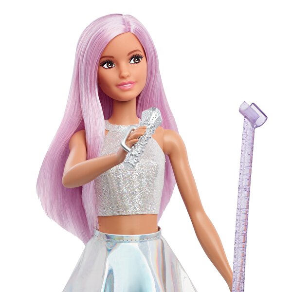 Barbie Kariyer Bebekleri Pop Star Bebek ve Mikrofonu FXN98