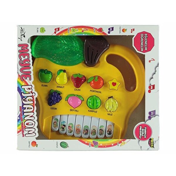 Kutulu Hayvanlı Pilli Elmalı Meyve Piyano