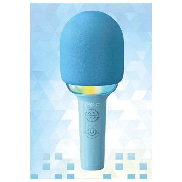 Doppler Rainbow Karaoke Mavi Mikrofon