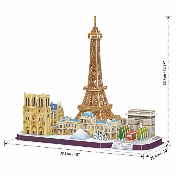 Cubic Fun City Line Paris 3D Puzzle 114 Parça