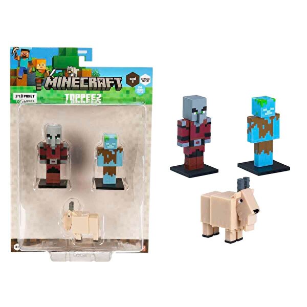 Minecraft 3D Toppeez 3'lü Figür Seti 3