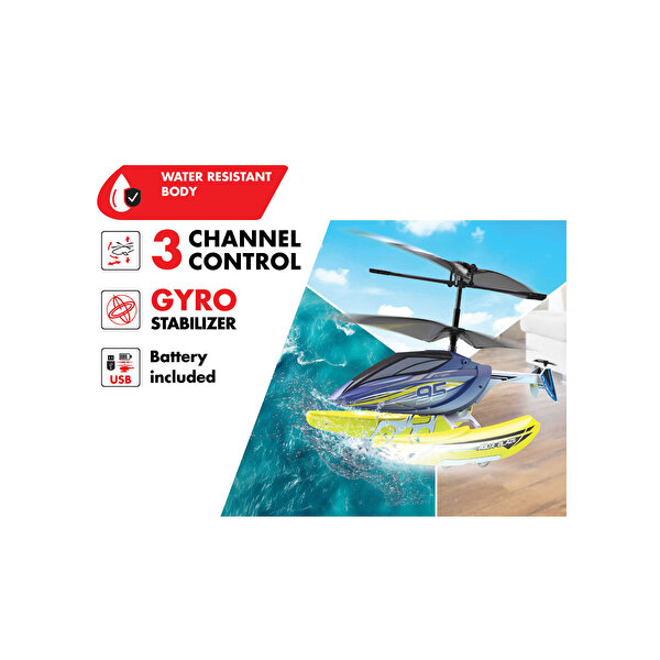 Silverlit 3’ü 1 Arada Flybotic Aqua Blaze Kumandalı Helikopter
