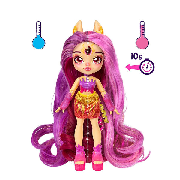 Magic Pixling Galaksi Saçlı Figür Fuşya