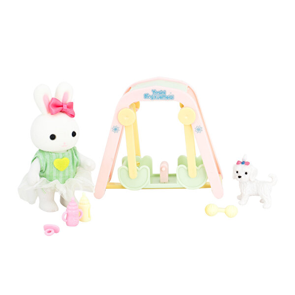 Bay Dreamy Mini Tavşan Aksesuarlı Salıncak Seti