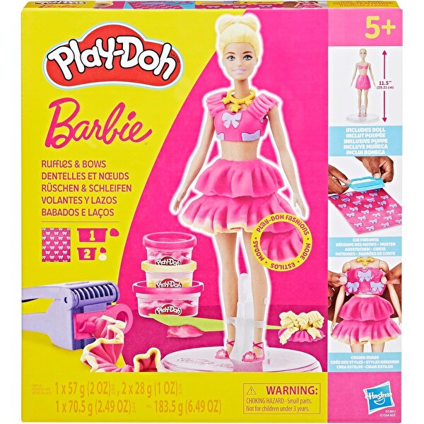 Play Doh Barbie Fırfırlar ve Fiyonklar seti G31566